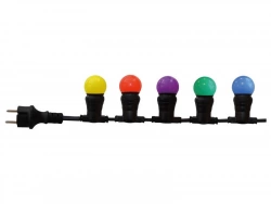 Guirlande Extérieure 10 Ampoules B22 Multicolor 300 Lumens Pro 10M Tibelec