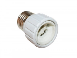 Transformateur De Douille E27 En Gu10 Tibelec, Plastique, Blanc 100 W
