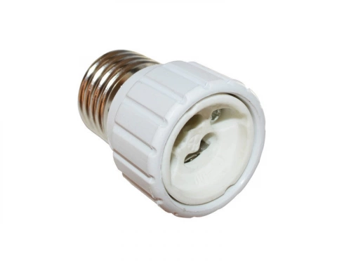 Transformateur De Douille E27 En Gu10 Tibelec, Plastique, Blanc 100 W