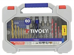 Mallette Mixte 60 Pièces Tivoly Pour Perceuse Et Visseuse