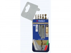 Coffret De 6 Foret Technic Multimatériau Tivoly 10.80447, Diam.4-5-6-8-10 Mm