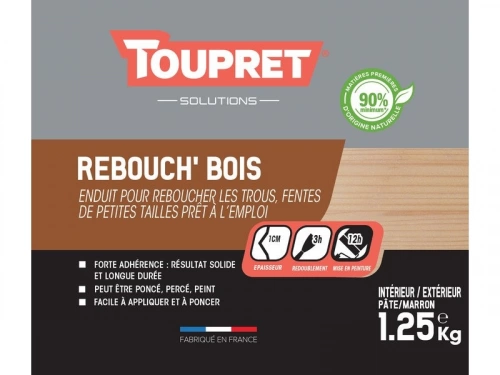 Enduit De Rebouchage Toupret, Marron, 1250 G