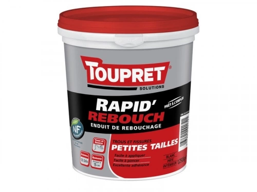Enduit De Rebouchage Toupret Rapid Rebouch 1.25 Kg En Pâte, Pour Mur / Plafond I