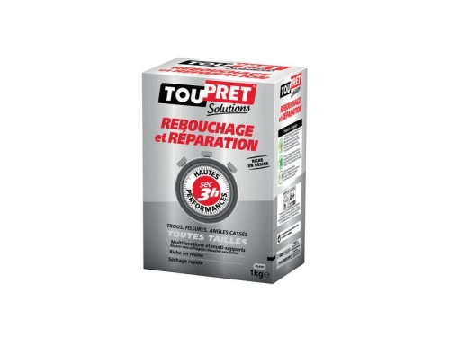 Enduit De Rebouchage Toupret Haute Performance 1Kg En Poudre Pour Mur Et Plafond