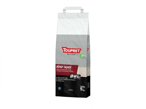 Enduit De Rebouchage Toupret Repar Façade 5 Kg En Poudre, Pour Façade Extérieur