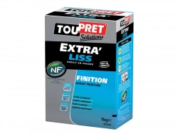 Enduit De Lissage Toupret Extra Liss 1 Kg En Poudre, Pour Mur / Plafond Intérieu