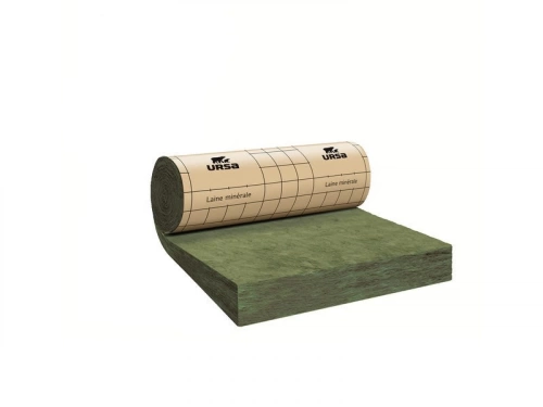 Rouleau de laine de verre URSA SERENITY 40 kraft, Ep.100mm, 8.5x1.2m, R=2.5