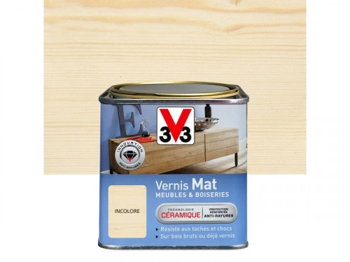 Vernis Meuble Et Objet V33, Incolore Mat, 0.75L