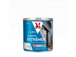 Peinture bois extérieur Climats extrêmes® V33, blanc mat 0.5 l