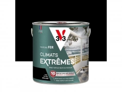 Peinture fer extérieur Climats extrêmes® V33 noir brillant 2 l
