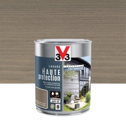 Lasure V33 Hp les contemporaines 8 ans gris argenté satiné 1 l