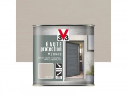 Vernis Bois Extérieur V33 Haute Protection Opaque Beige Argile Brillant 0.75 L