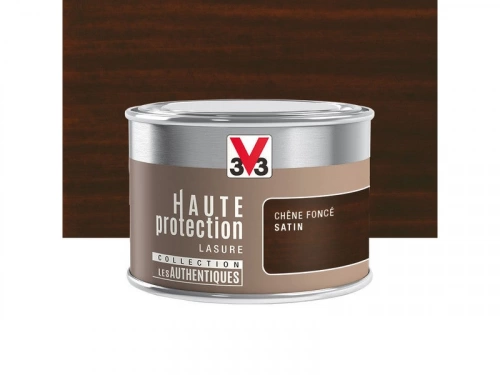 Lasure V33 HP Les Authentiques 8 ans chêne foncé satiné 0.125 L
