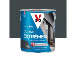 Peinture bois extérieur Climats extrêmes® V33, anthracite satiné 2.5 l