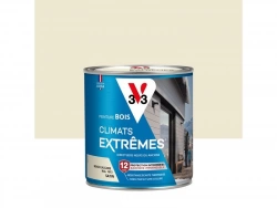 Peinture Bois Extérieur Climats Extrêmes® V33, Beige Calcaire Satiné 0.5 L