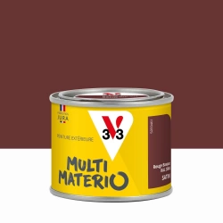 Peinture extérieure bois, fer, plastique V33 rouge basque satiné 0.125l