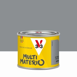 Peinture extérieure bois, fer, plastique V33 gris galet satiné 0.125l