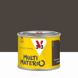 Peinture extérieure bois, fer, plastique V33 brun havane satiné 0.125l