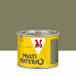 Peinture extérieure bois, fer, plastique V33 kaki satiné 0.125l