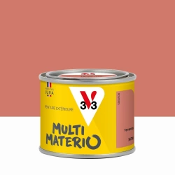 Peinture extérieure bois, fer, plastique V33 terracotta satiné 0.125l