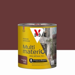 Peinture extérieure bois, fer, plastique V33 rouge basque satiné 0.5l