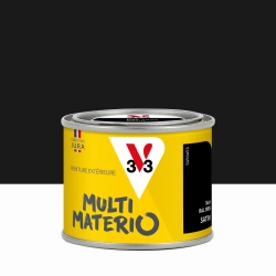 Peinture extérieure bois, fer, plastique V33 noir satiné 0.125l