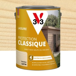 Lasure V33 Protection classique 4 ans incolore satiné 5 l