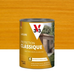 Lasure V33 Protection classique 4 ans chêne clair satiné 0.75 l
