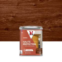 Vernis pour bois extérieur V33 Haute protection chêne foncé satiné 0.25 l