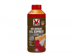 Décapant bois V33 Gel express 1L+20% gratuit