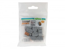 Lot de 10 bornes automatiques à levier pour rigide et souple, WAGO, 2.5 mm²