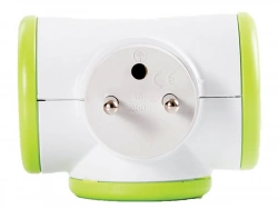 Triplite Sans Fil Avec Prise Rotative, 3 Prises Blanc Watt&Co