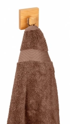 Crochet pour salle de bains à coller simple Inbara bois WENKO