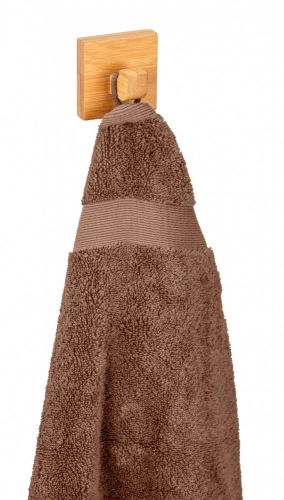 Crochet pour salle de bains à coller simple Inbara bois WENKO