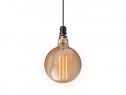 Ampoule filament LED compatible variateur, globe 200mm E27, 8W = 800Lm 1800K