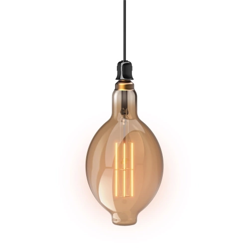 Ampoule filament LED compatible variateur, diam 118 x H 395mm, E27 800Lm 1800K