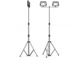 Projecteur trépied filaire 2 têtes, 2x700 lumens, XANLITE