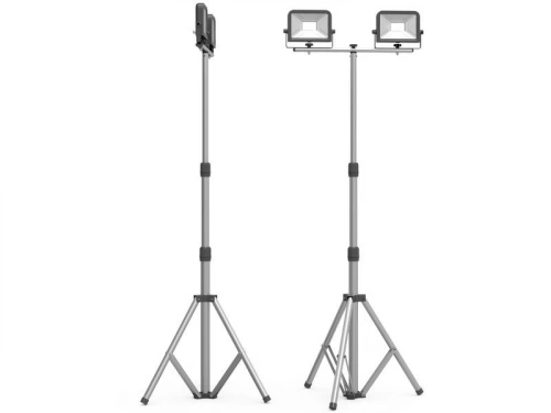 Projecteur trépied filaire 2 têtes, 2x700 lumens, XANLITE