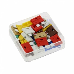 XLTECH boîte 30 fusibles enfichables assortis