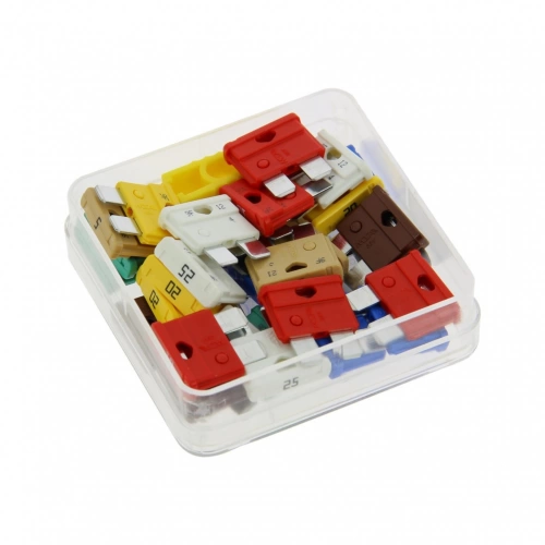 XLTECH boîte 30 fusibles enfichables assortis