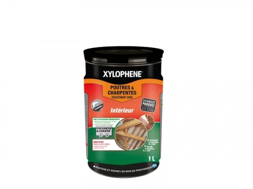 Traitement du bois poutre et charpente action 20 ans, XYLOPHENE, 1 L
