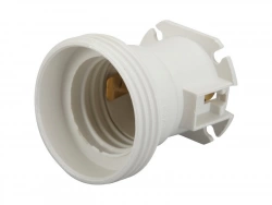 Lot de 5 douilles électriques E27 à vis thermoplastique, ZENITECH, blanc