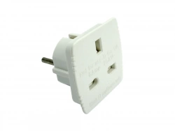 Adaptateur Grande-Bretagne vers France avec terre ZENITECH