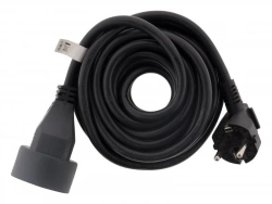 Rallonge électrique ménager avec terre H05VV-F 3G1.5, ZENITECH, L.5 m