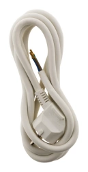 Cordon d'alimentation avec prise 16A 3G1,5 2m Blanc - Zenitech