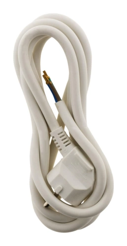 Cordon d'alimentation avec prise 16A 3G1,5 2m Blanc - Zenitech