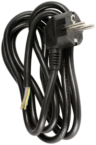 Cordon d'alimentation avec prise 16A 3G1,5 2m Noir - Zenitech