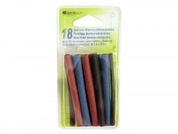 18 Gaines Thermorétractables Rouge/Noir/Bleu, L.0.08M, Zenitech
