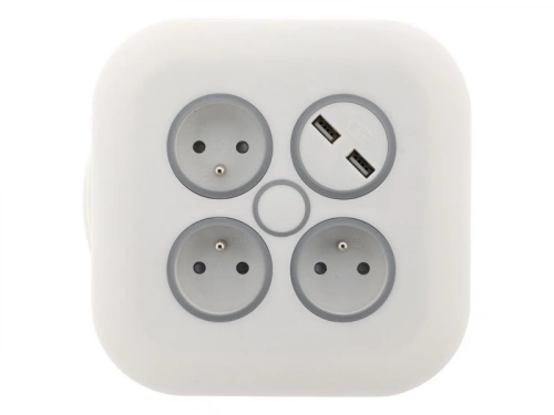 Enrouleur De Câble Électrique Ménager Avec Terre L. 7 M Ho5Vvf 3G1, Zenitech