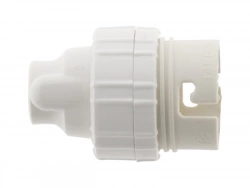 Lot De 3 Douilles Électriques B22 A Baïonette Pvc Blanc Zenitech
